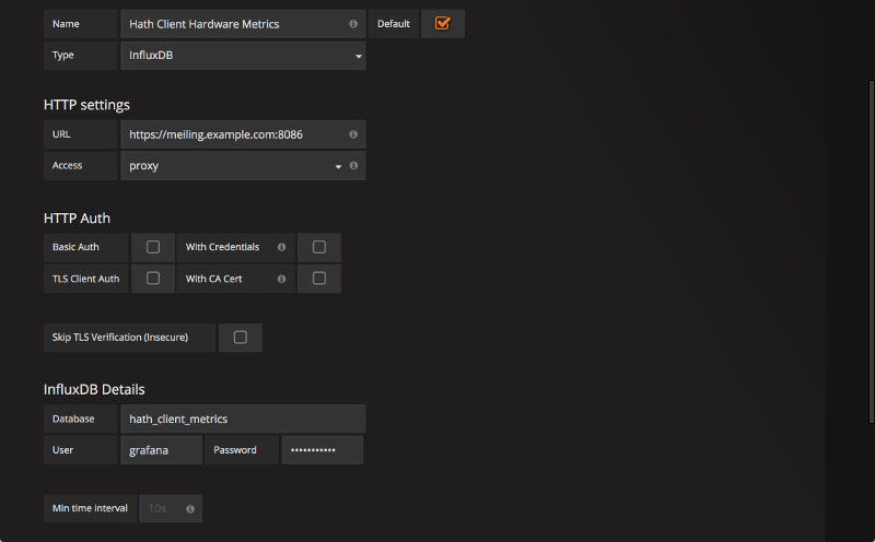 Grafana Datasource