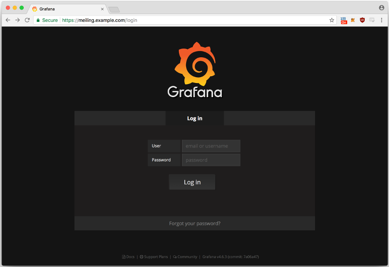 Grafana Login